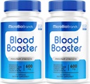 (2 Pack) Microbio Blood Booster, Microbio Blood Booster χάπια, Micro Bio Brand Blood Booster, Micro Bio Bio Blood Booster Advanced Formula, Microbio Brands BloodBoster, 60 κάψουλες για 2 μήνες