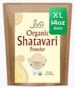 Jiva Organics Organic Shatavari Toz 14 Ounce Bulk Bag - Asparagus yarışımosus - Pure Ayurvedic Herb