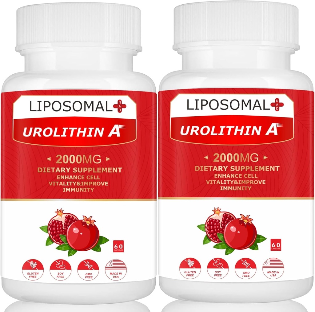 Liposomal Urolithin A συμπλήρωμα 2000MG για την ενέργεια 120 κάψουλες