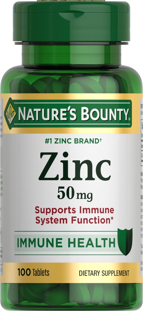 Nature's Bounty çinko 50mg | Immune System, Skin, & Antioksi Health Support | Contributes to DNA Formasyon | Vegetarian, Non-GMO, Gluten Free | 100 Caplets, 1 Günlük Sağlık Için Gün Boyunca hizmet