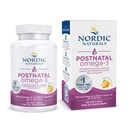 Nordic Naturals Postnatal Omega-3, Limon - 60 Soft Gels - 1120 Total Omega-3 + 1000 IU Vitamin D3 - Yeni Anneler için formüle edilmiştir; Destekler Optimal Wellness, Pozitif Mood, Sağlıklı Metabolim - 30 Hizmetler