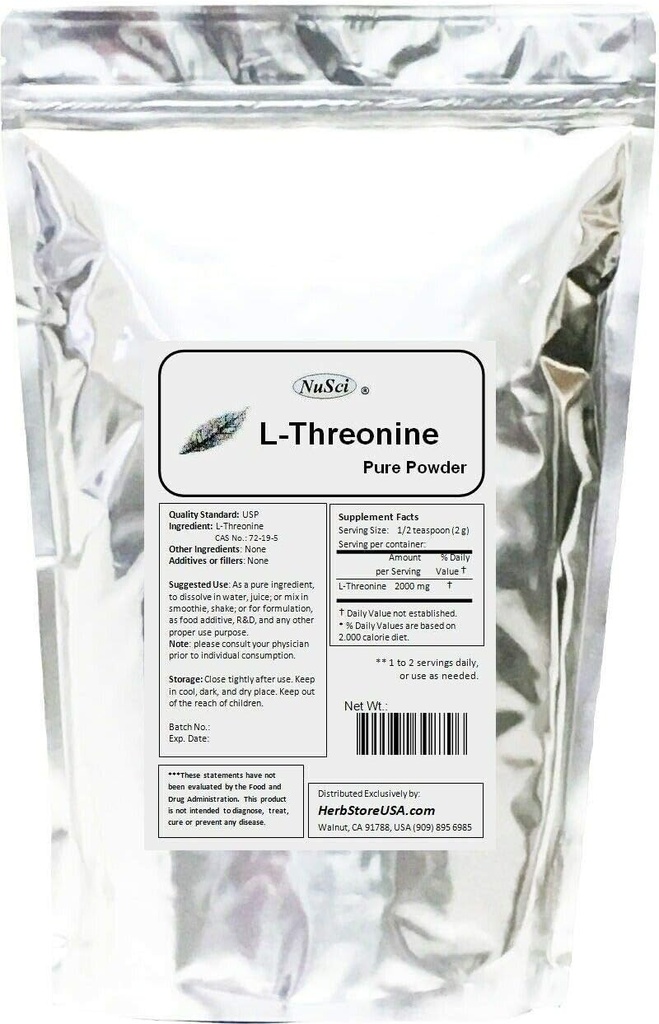 L-Threonine Toz Pure (100 Grams (3.52 oz))