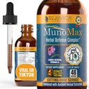 MunoMax - Gelişmiş Immune Support Supplement - Daha İyi Abhidrasyon için Sıvı Teslimat - Echinacea, Astragalus, Reishi, Goldenseal, Elderberry & More!