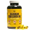 Hedefde Alaskan Cod Liver Oil 120 Soft Gels | ABD'de Caught in the USA | Natural Occurring Vitamin D | Rich in Omega 3 DHA/EPA