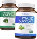 Super Greens & Yourroid Support (3-Month Supply) Yourroid Vitality Sche of Organic Super Greens Toz - Tamam Superfood (180 Capsules) & Yourroid Support for Men and Women (Non-GMO) (180 Capsules)