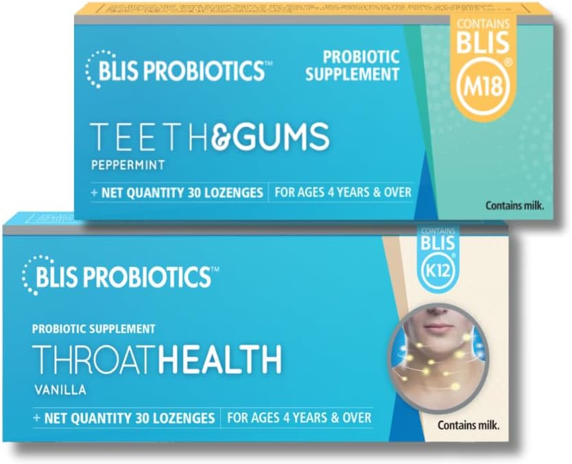 BLIS Προβιοτικά ΛαιμόΥγεία K12 + Δόντια & Gums M18