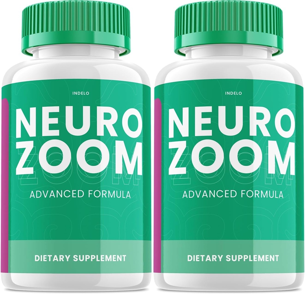 (2 Pack) Neuro Zoom Brain Boost Supplement, Neuro Zoom Advanced Memory Support Formula, Neuro Zoom Pills Nootropic to reduce Brain Fog, Neuro Zoom to Boost Memory, NeuroZoom Reviews (120 Capsules)