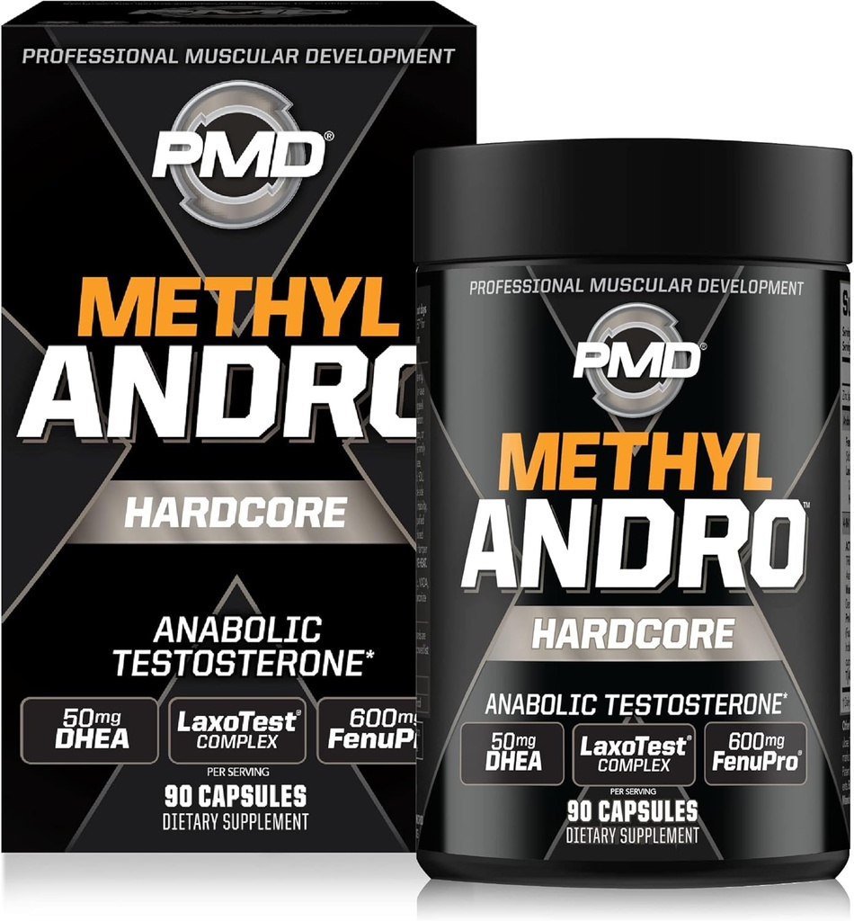 PMD Sports Torch Andro with DHEA Amplifies testosteron for Lean Muscle growth and Strength Wins-Weightlifting and Workout Performance-Dietary Supplement (90 Vegetarian Capsules)