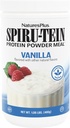 NaturesPlus SPIRU-TEIN, Vanilla - 1.06 lbs - Spirulina protein Toz - Enerji için Vitaminler ve Mineraller - Vejetaryen, Gluten Free - 16 Hizmetler
