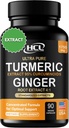 Turmeric Curcumin with Ginger – 1750 mg High-Potency Formula% 95 Standardized Curcuminoids and Ginger Extract – Black Pepper for Advancedd Abors – 60 Vegan Capsules