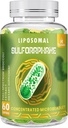 800 MG Liposomal Sulforaphane, Maksimum Aborpsiyon ve Potency için Güçlü Çift-Delivery, Full-Spectrum Broccoli Ekstraksiyon, Antioksi & Liver Supplement, 60 Softgels