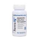 Serra-RX 80.000 SPU Serrapeptase - Asit-Resistant Proteolytic Systemic Enzyme, Non-GMO, Gluten Free, Vegan, Supports Sinus & Lung Health, 90 Veg Capsules