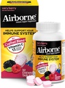 Airborne C 1000 mg (per service) Very Berry Chewable Tabletler (32 Bir Kutuda Kont), Gluten-Free Immune Support Supplement, A C E, ZINC, Selenium, Echinacea & Ginger, Antioksis