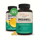 Canlı Bilinçli Omega 3 Balık Yağı - 2000 mg Capsules: Kalp, Beyin ve Ortak Destek - 800 mg EPA 600 mg DHA - Sustainable Sourced - Softgels - 30 Day Supply