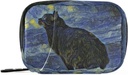 Naanle Van Gogh Galaxy Cat Pill Box 7 Günlük Pill Case Travel Pill Organize Bag with Surface Portable Weekly Case Compact Boyut for Vitamin Supplement Sahibi