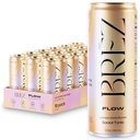 BREZ FLOW Lion's Mane Mushroom Drink, 18-Pack, Non-Infüzyon, Adaptogens, Relieving, Uplifting, and Social, Sparkling Lemon Elderflower Tonic 12 Fl oz