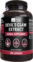 Pure Original Materialss Devil's Claw (365 Capsules) Magnezyum Or Rice Fillers, Always Pure, Lab TY