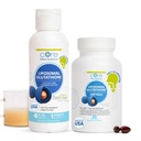 Core Med Science Liposomal Glutathion Soft Gels & Liquid Supplement Bundle for Energy, Brain Health, Skin & Liver Health