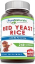 Pure Naturals Red Yeast Rice 1200 Mg ανά Σερβίρισμα, Συμπληρώματα καψακίων 