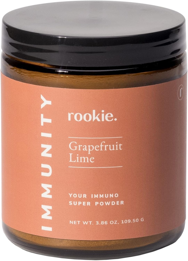 Immunity Hastaness Rookie Wellness tarafından Tozu Önlemek, D, Elder, Ginger, Natural Wellness Remedy Vitamins Supplement, Grapetre ve Lime Flavor (30 hizmet Jar) içerir.