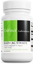 DAVINCI Laboratuvarları NAD+ Activate - C & Niacin ile NAD Supplement - Beyin Sağlığı, Hücre Enerji ve Daha Fazlasını Destekleyin - Vejetaryen, Gluten-Free & Soy-Free - 30 Capsules