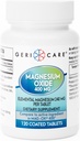 GeriCare Oksit Magnezyum Tamam 240 mg - Elemental Magnezyum, 120 Kaplamalı Tabletler - Temel Mineral Desteği - Vascular Sağlığı, Bone Strength ve Muscle Function (Po 1)