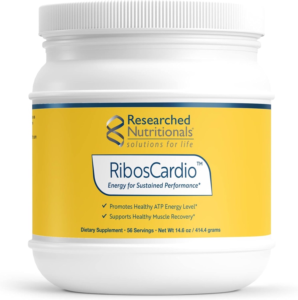 Araştırmalı Beslenme RibosCardio ATP Energy Toz - D Ribose & L Carnitine Supplement with Magnezyum, Malic Acid - Supports Muscle Recovery, Heart Health & Brain Health (41.4 g)
