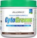 ALLMAX Beslenme - Cytogreens Super Greens Toz, Spirulina, Spinach & Barley Grass, Supports Immune & Digestive Health, Gluten Free & Vegan, 30 Hizmet (Chocolate)