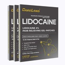 CARELAND Lidocaine Gel Patch, 18 μέτρα μέγιστη δύναμη patches πόνο για την ανακούφιση των μυών στο γόνατο του λαιμού και ώμους άοσμη Numbing Patch για καταπραϋντικά νεύρα, αρθρώσεις