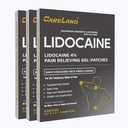 CARELAND Lidoka Gel Patch, 18 Kont Maksimum Güç Ağrısı Dizleri Için Ayaklanma Ayakları Geri Döndü ve Soothing Nerves için Numbing Patch, Ortaklar