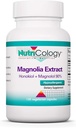 Nutricology Magnolia Extract Supplement - Stres ve Uyku Desteği, Magnolia Bark, Honokiol, Magnololol, Cortisol Manager, Vegetarian Capsules - 120 Count Count