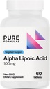 SafFormulas Alpha Lipoic Acid 100 mg ALA Supplement for Liver Support, Antioksis, Nerve, & Cardiovascular Health Acido Alfa Lipoico 100 mg Neuropati Supplement Non-GMO 60 Tabletler