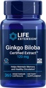 Life Extension Ginkgo Biloba sertifikalı ExtractTM, 120 mg, Memory & cognition, Gluten-Free, Non-GMO, Vegetarian, 365 Capsules