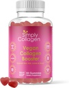 Simply Collagen® Vegan Collagen Booster Gummies for Women & Men - Προάγει το νεανικό και όμορφο δέρμα, τα μαλλιά, τα νύχια και τις βλεφαρίδες - Βασικά Αμινοξέα & Αντιοξειδωτικά με Βιοτίνη, Βιταμίνες A,C, & E