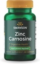 Swanson Ultra Zinc Carnosine (PepZinGI) - 60 κάψουλες - Φυσικό συμπλήρωμα για τη γαστρική υγεία, την πυγμή υποστήριξη, και το στομαχικό μικροβιακό ισοζύγιο