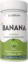 Banana Capsules 500 mg | Yoğun 10:1 Ekstraksiyon | Musa paradizica | Natural Herbal Supplement | Non-GMO, Gluten-Free, No Fillers veya Katkılar (180 Kont)