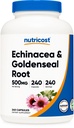 Nutricost Echinacea & Goldenseal Root, 500 mg, 240 Capsules - Vegetarian Caps, Non GMO, Gluten Free