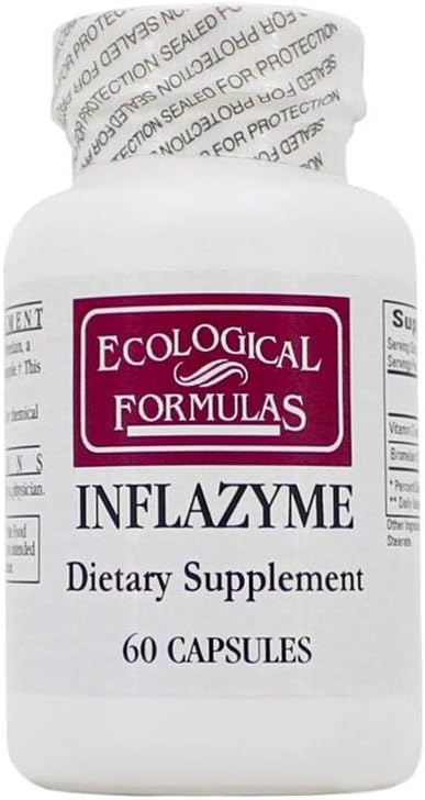 Ecological Formulas Inflazyme, White, 60 Kont