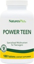 Life Power Teen'in Doğası Kaynağı - 180 Vejetaryen Tabletler - Zihin Odaklığı için Mineraller ve Bütün Gıdalar ile Çokvitamin, Enerji ATM - Gluten-Free - 90 Hizmetler
