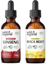 Άγρια & οργανικά Ginseng Βάμμα 2 fl oz & Maca Ρίζα Βάμμα 2 fl oz