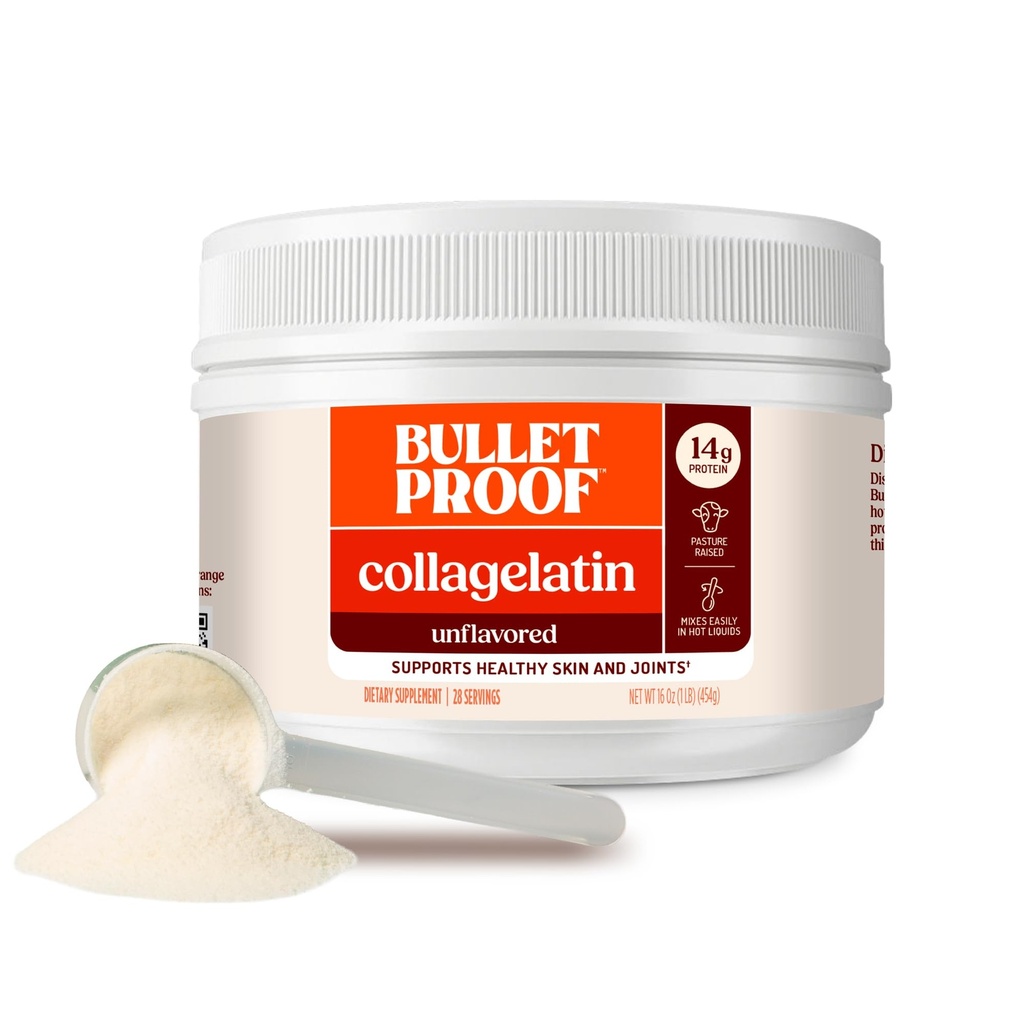 Bulletproof CollaGelatin, Gelatin Enhanced with Collagen Protein, Perfect for The Keto and Paleo Diet Recipes (16 Ounces)