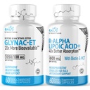 Nature's Fusions GlyNAC-ET (60 κάψουλες) - R Alpha Lipoic Acid 600mg (60 κάψουλες) - Anti Aging Bundle