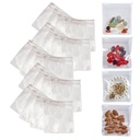 Seyahat için Smooth Trip Pill Çanta - 24 Reusable sertifikalı Gıda Not Zip Top Pill Pouches for Medicine, Vitamins, Snacks ve Aksesuarları - Büyük 3.25 x 3.5" Boyut Boyutu
