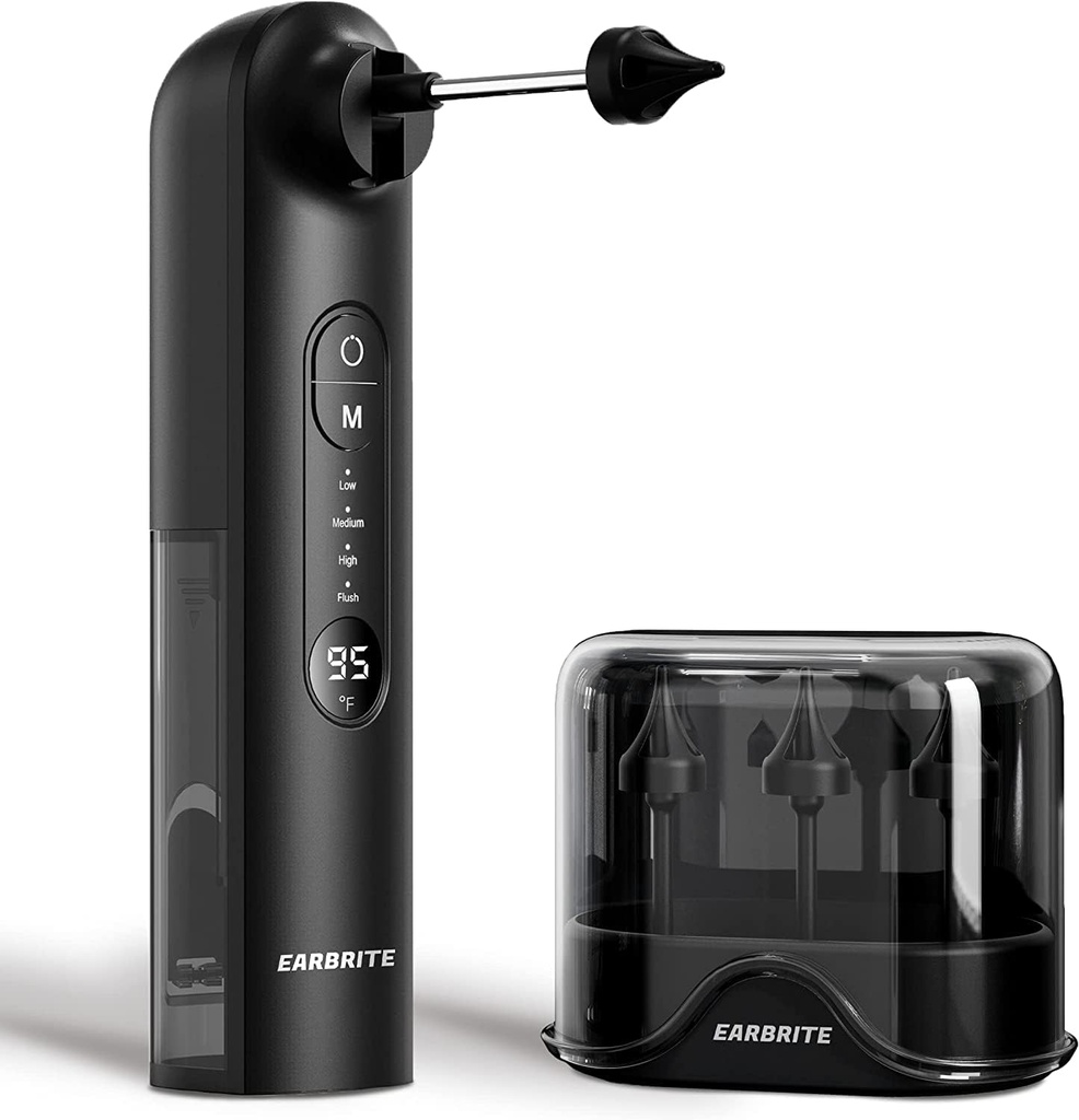 Ear Wax Removal - Electric Ear Irrigation Flushing. Sistem, Su Dağıtım Kulakları 4 Basınç Modu ile Daha Temiz