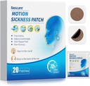 Hareket Hastalığı Patches, Çocuklar ve Yetişkinler için Deniz Hastalığı Travel-Friendly Packets, Travel Essentials for Cruise/Car/Airplane/Amusement Park Trip (20 Patches)