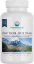 Εργαστήριο της φύσης Ψευδάργυρος Picolinate 50mg - Εξαιρετικά απορροφήσιμο συμπλήρωμα ψευδάργυρου – 100 κάψουλες (3 Μήνες προσφοράς)
