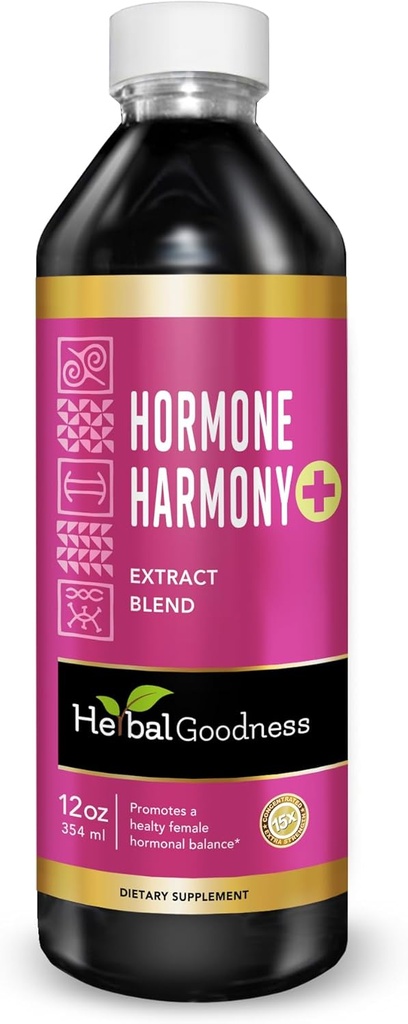 Herbal Goodness Hormon Harmony, Kadınlar için Menopause Supplements, Perimenopause Supplements, Organik Estrogen Tamam, Mutlu Hormonlar, Fertness, Lactation 1 btl (12oz)