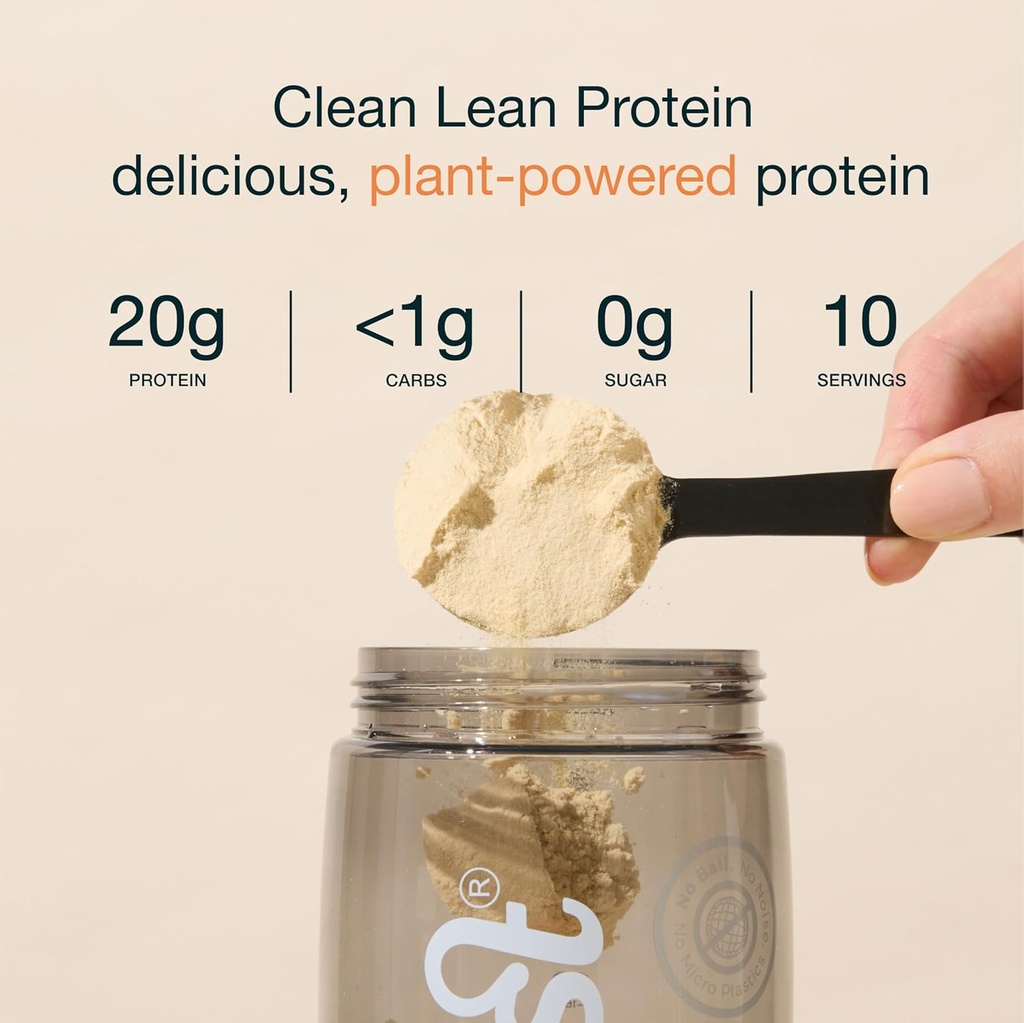Nuzest - Pea Protein Powder - Clean Lean Protein, Premium Vegan Plant Based Protein Powder, Dairy Free, Gluten Free, GMO Free, Protein Shake, Smooth Vanilla, 100 Servings, 5.5 lb