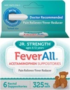Titall Çocuklar Acetaminophen Suppositories 6 Rectal Suppositories 325 mg Her Ağrı Reliever/Fever Tools. Paraben Free, Yapay Renkler veya Diğer Öngörücüler. 6-12 Yıl