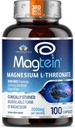 Magnezyum L Threonate, MagteinTM, Brain Supplement for Memory, Focus, Sleep and Cognitive Support, High Abxia L-Threonate, Non-GMO, No Laxative Etkisi – 2000, 100 Vegan Capsules